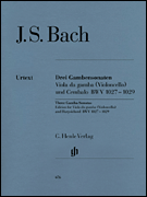 Sonatas for Viola da Gamba and Harpsichord BWV 1027-1029 (Version for Violoncello and Harpsichord) Cello and Piano