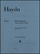 Concerto for Piano (Harpsichord) and Orchestra F Major Hob.XVIII:3 Edition for Piano and String Quartet