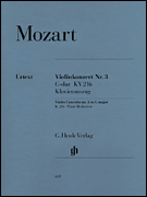 Violin Concerto No. 3 in G Major K216 Violin and Piano Reduction