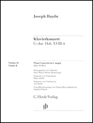 Concerto for Piano (Harpsichord) and Orchestra G Major Hob.XVIII:4 Violin II