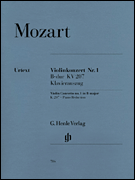 Concerto No. 1 in B Flat Major K207 Violin and Piano Reduction
