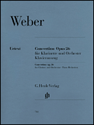 Concertino, Op. 26 for Clarinet & Piano Reduction<br><br>with Urtext and Bärmann parts