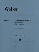 Clarinet Concerto No. 1 in F minor, Op. 73 for Clarinet & Piano Reduction<br><br>with Urtext and Bärmann parts