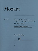 Sonata in B-flat Major, K. 292 (196c) for Bassoon & Violoncello (Basso continuo)