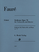 Sicilienne for Violoncello and Piano, Op. 78 With Marked and Unmarked String Parts