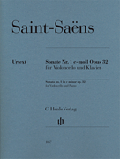 Camille Saint-Saëns – Sonata No. 1 in C minor, Op. 32 Violoncello and Piano<br><br>With Marked and Unmarked String Parts