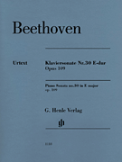 Piano Sonata No. 30 E Major Op. 109 Revised Edition