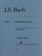 Italian Concerto BWV 971 Edition Without Fingering