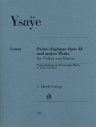 Poème Élégiaque Op. 12 and Other Works Violin Solo