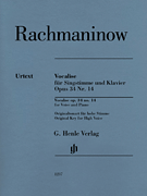 Vocalise Op. 34 No. 14 for Voice and Piano