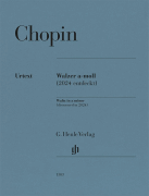 Waltz In A Minor Piano with Facsimile for Piano Solo