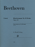 Piano Sonata No. 11 in B-flat Major, Op. 22 Piano Solo