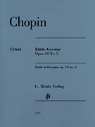 Etude in G-flat Major, Op. 10, No. 5 Edition with Fingering