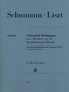 Love Song (Dedication) from “Myrthen” Op. 25 Arrangement for Piano Solo by Liszt