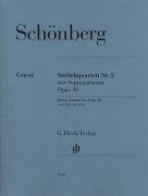 String Quartet No. 2, Op. 10 String Quartet Parts with Soprano Part