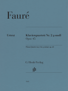 Piano Quartet No. 2 in G Minor, Op. 45 Parts with Piano (score)