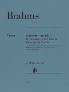 Clarinet Sonatas Op. 120 Version for Violin and Piano<br><br>Marked and Unmarked String Parts