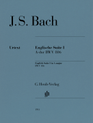 English Suite No. 1 A Major, BWV 806 Piano Solo with Fingering