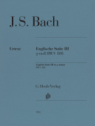 English Suite No. 3 G Minor, BMV 808 Piano Solo with Fingering
