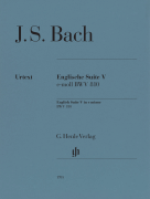 English Suite No. 5 E Minor, BWV 810 Piano Solo with Fingering