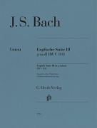 English Suite No. 3 G Minor, BWV 808 Piano Solo without Fingering
