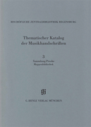 Sammlung Proske, Mappenbibliothek Catalogues of Music Collections in Bavaria Vol.14, No.3<br><br>Paperbound