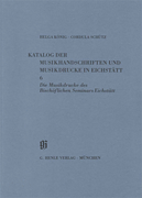 Bischöfliches Seminar, Musikdrucke Catalogues of Music Collections in Bavaria Vol.11, No.6<br><br>Paperbound