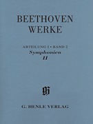 Symphonies II Beethoven Complete Edition section I, vol. 2<br><br>Paperbound Score