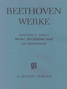 Works for Piano and One Instrument – Horn (Violoncello), Flute (Violin), Mandolin Beethoven Complete Edition, Abteilung V, Vol. 4<br><br>Paperbound