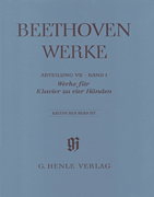 Works for Piano Four-Hands Beethoven Complete Edition, Abteilung VII, Vol. 1