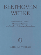 Music to “Egmont” and Other Incidental Music Beethoven Complete Edition, Abteilung IX, Vol. 7<br><br>Paperbound