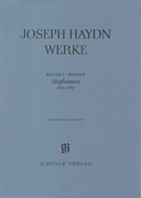 Sinfonias 1767-1772 Haydn Complete Edition, Series I, Vol. 6<br><br>Paperbound Score