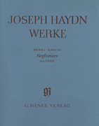 Sinfonias from ca. 1780/81 Haydn Complete Edition, Series I, Vol. 10<br><br>Paperbound Score