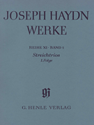 String Trios, 1st sequence Haydn Complete Edition, Series XI, Vol. 1<br><br>Paperbound Score