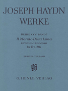 Il Mondo della Luna – Dramma Giocoso – 2nd and 3rd act, 2nd part Haydn Complete Edition, Series XXV, Vol. 7<br><br>Paperbound Score