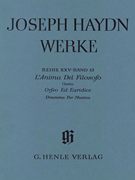 L'Anima del Filosofo Ossia Orfeo ed Euridice – Dramma per Musica Haydn Complete Edition, Series XXV, Vol. 13<br><br>Paperbound