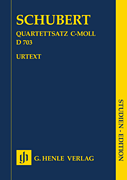 String Quartet Movement (Quartettsatz) in C Minor, D. 703 Study Score