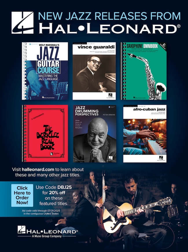 Save 20 off the Latest Jazz Releases from Hal Leonard!